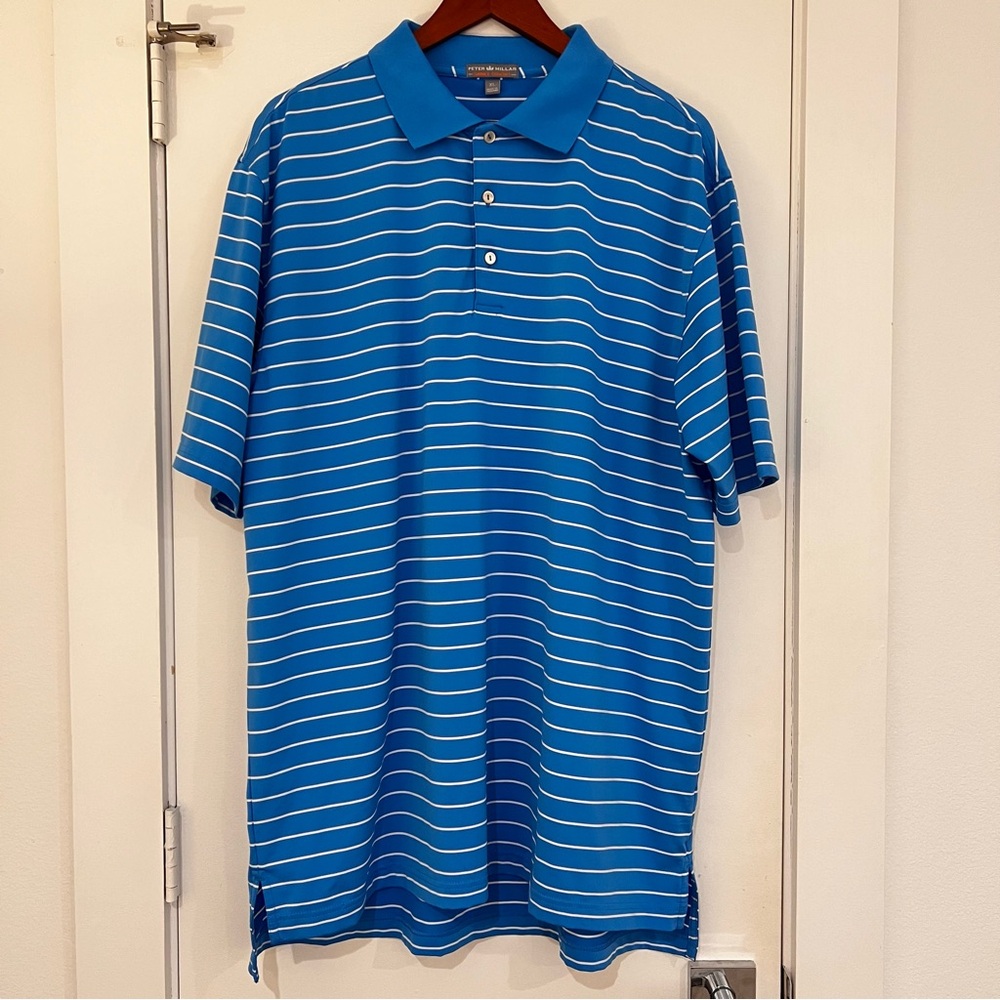 Peter Millar Summer Comfort Blue and White Stripe